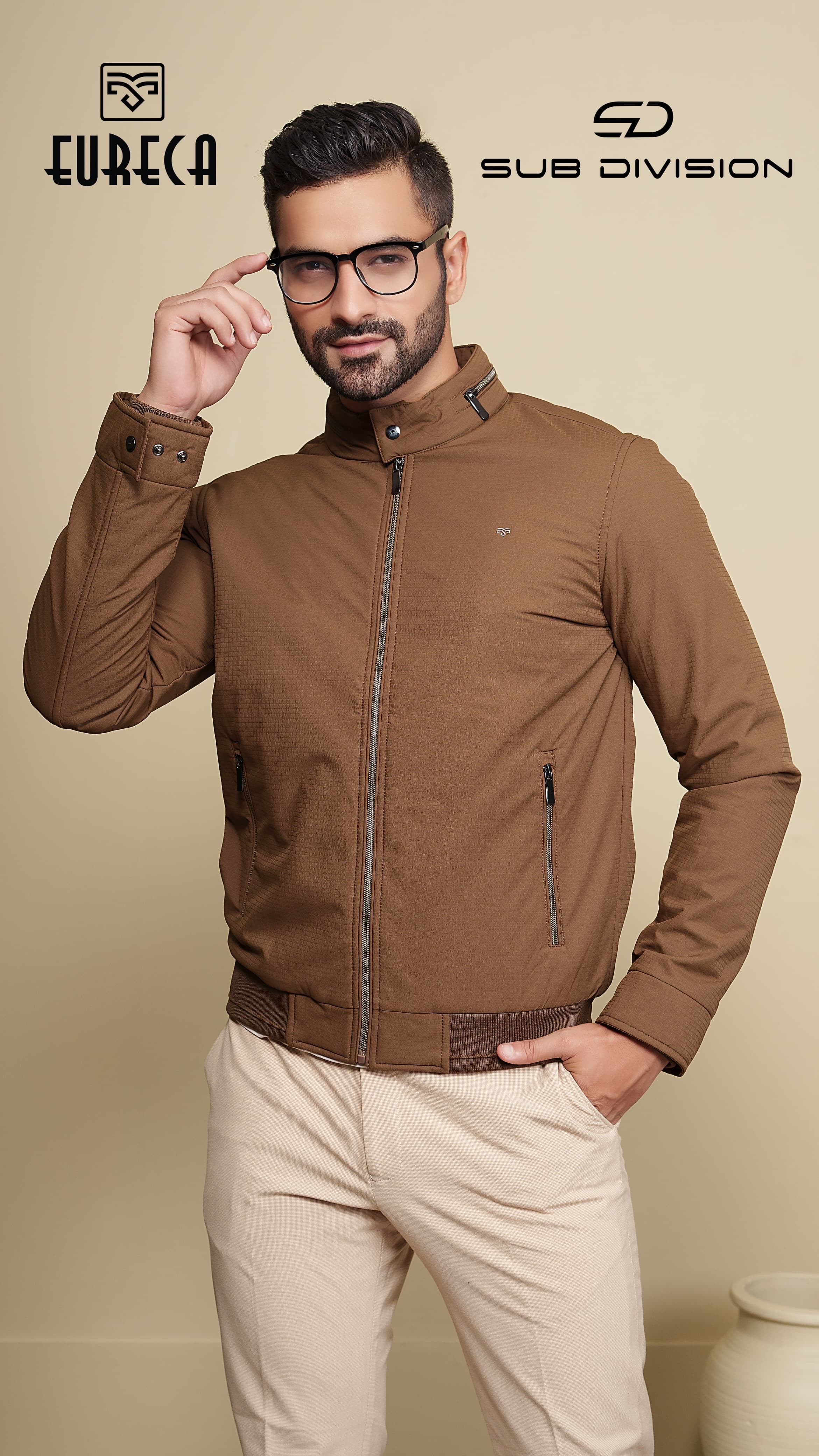 Eureca Men's Solid Jacket