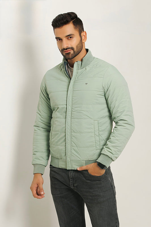 Men's Solid Quilted Reversible Jacket