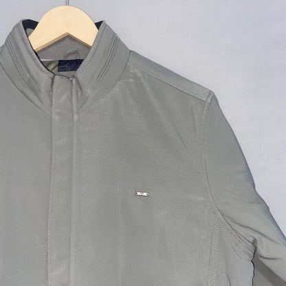 Solid Mock Collar Casual Jacket for Men