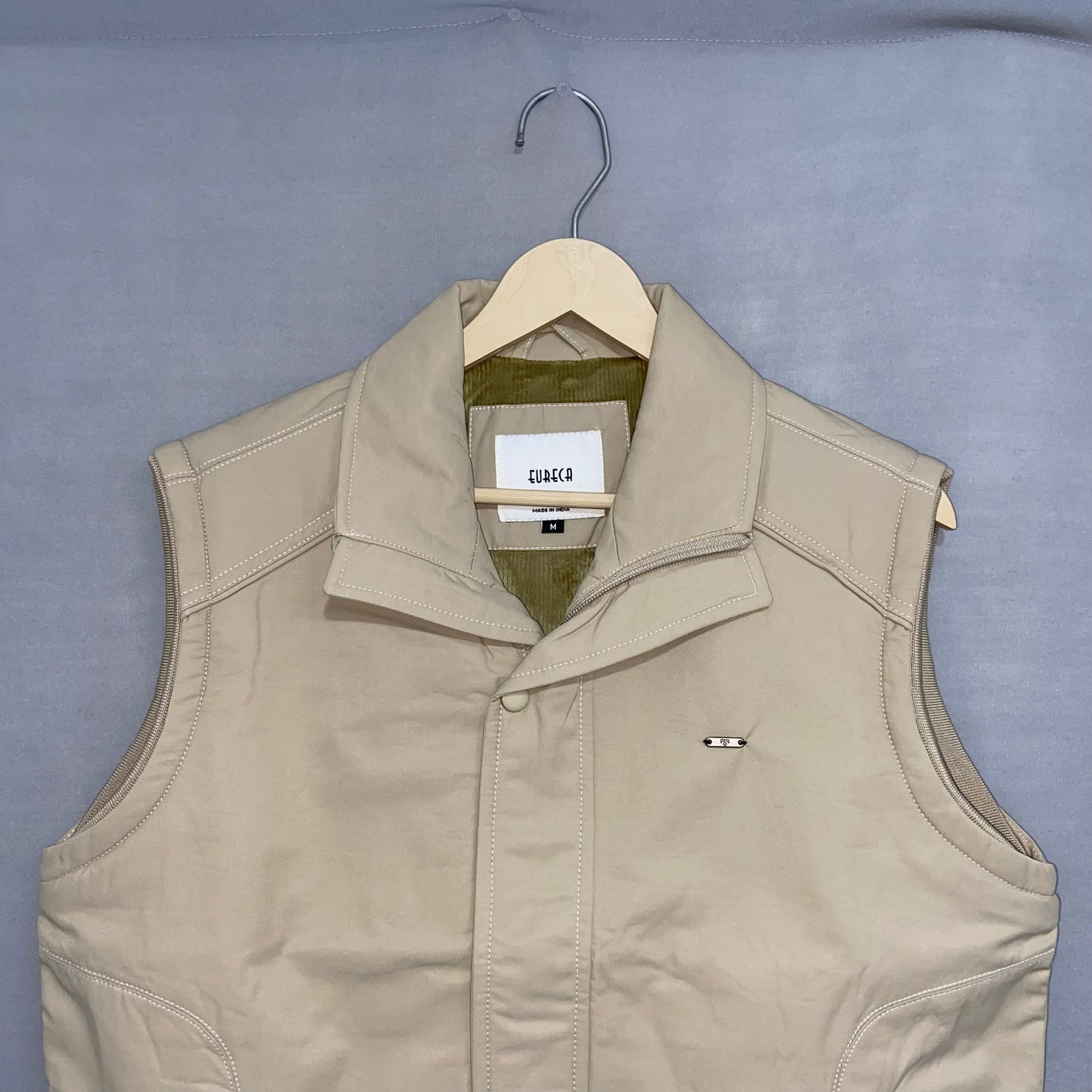 Men's Tailored Cotton Sleeveless Jacket