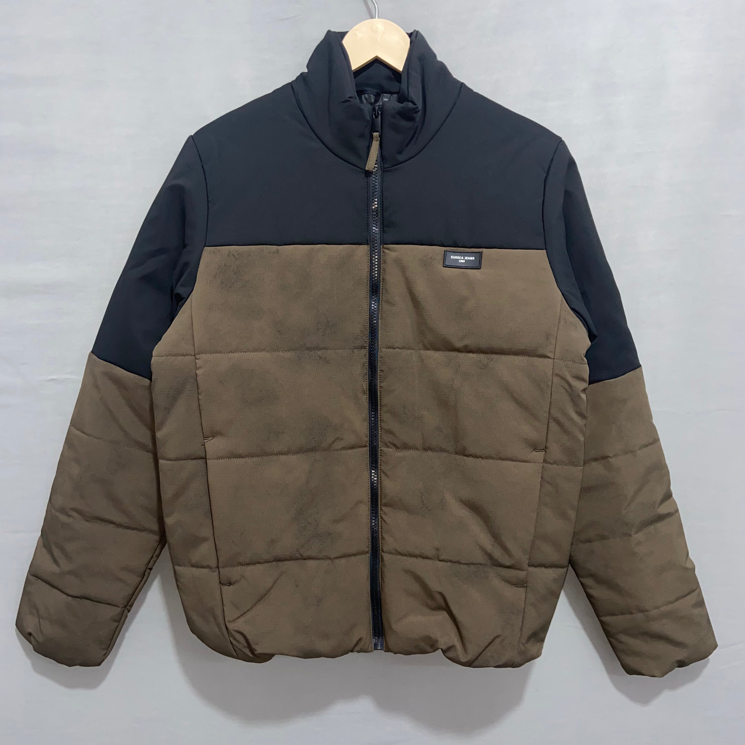 Eureca Men's Colourblock Quilted Jacket