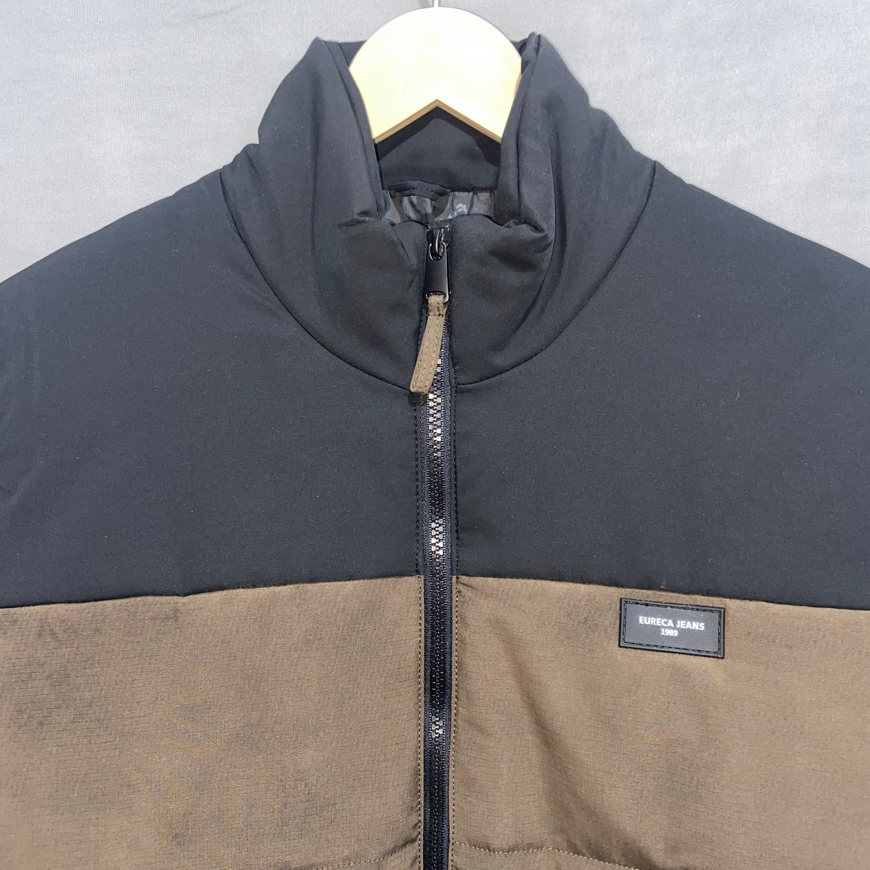 Eureca Men's Colourblock Quilted Jacket